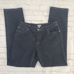 J. Jill Size 8 Authentic Fit Below Waist Stretch Women's Blue Jeans Medium Wash